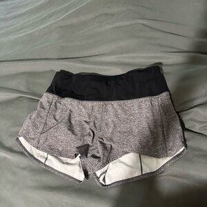 Lululemon Black and Gray Athletic Shorts